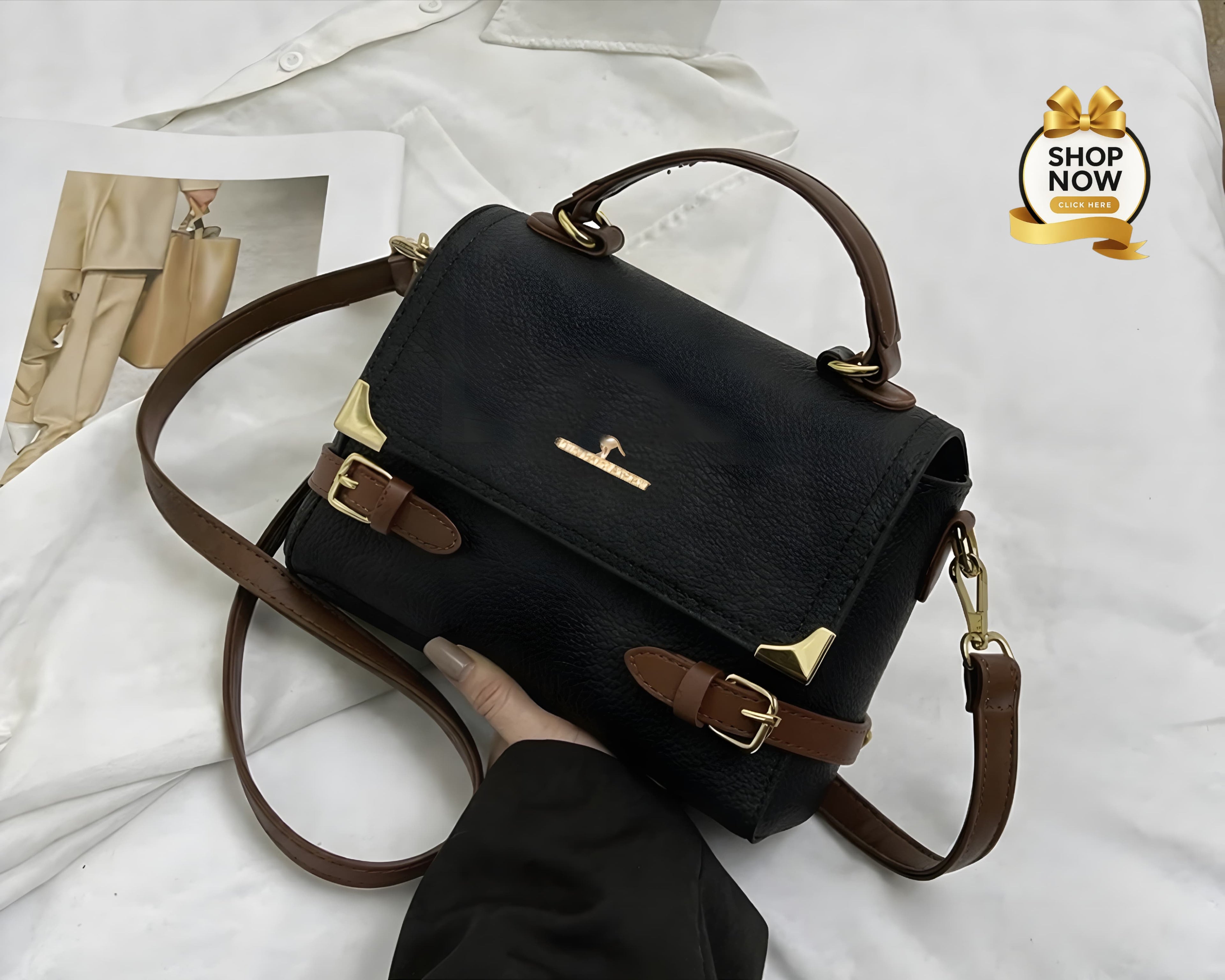 The Mono Carry Crossbody Bag Stylish Leatherette Design With Adjustable StrapThe Mono Carry Crossbody Bag Stylish Leatherette Design With Adjustable Strap