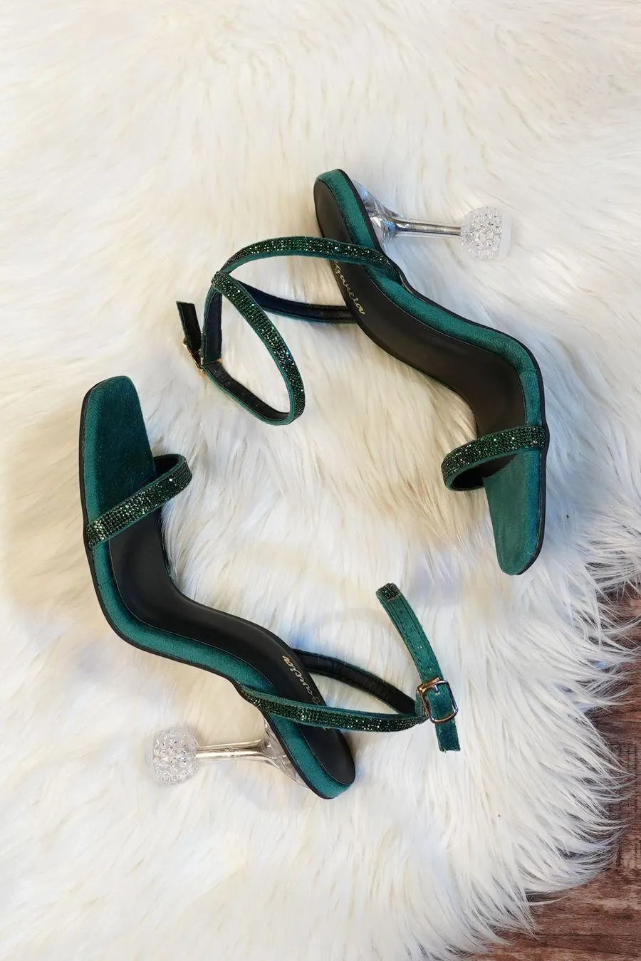Women's Black Synthetic Leather Formal Heels Size