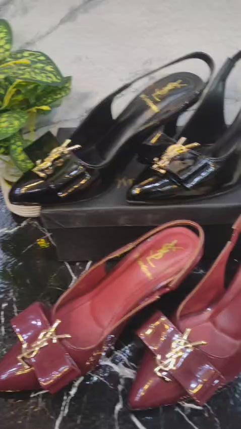 YSL Inspired Slingback Heels Providing Elegant Style With Sophisticated Look Durable Quality Comfortable Wear